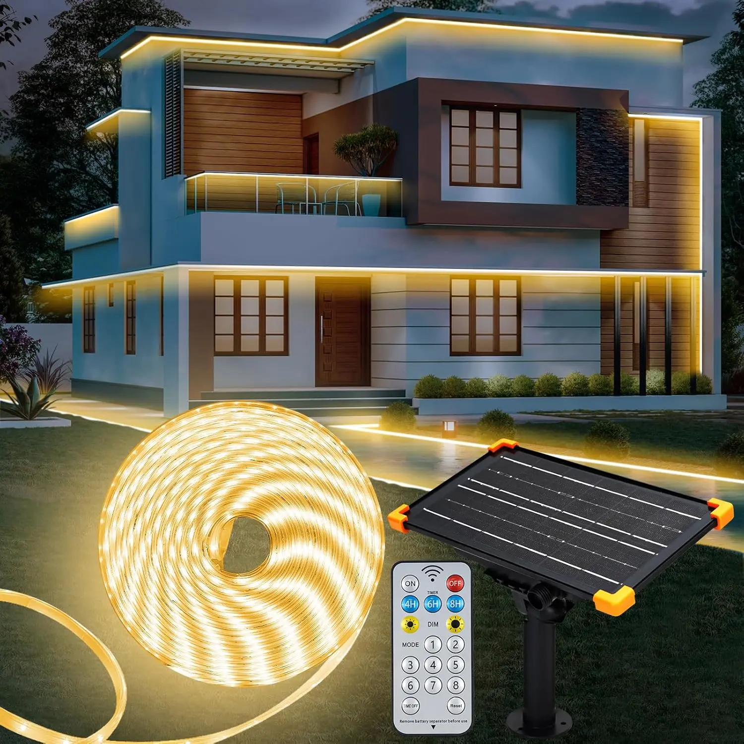 led solar para exterior